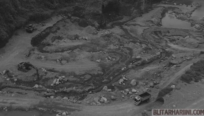 Fakta! PMII Blitar Temukan Alat Berat di Area Pertabangan, Adakah Oknum Bermain?