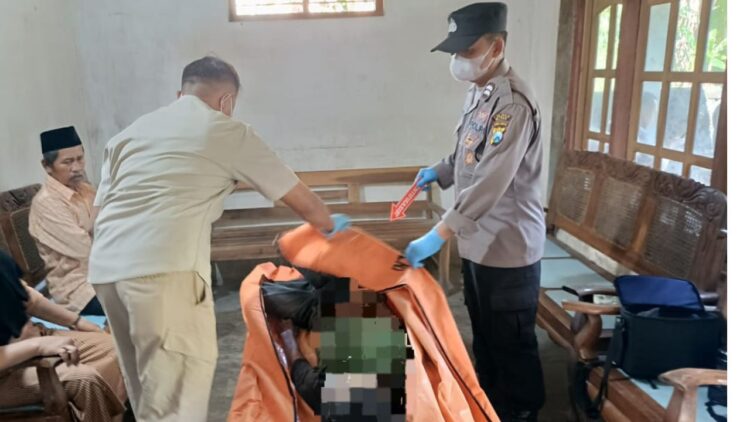 Pria Gangguan Jiwa Ditemukan Meninggal di Gubuk Persawahan Desa Sawentar, Kanigoro