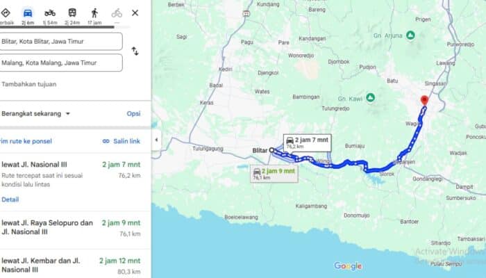 Berapa Jam Perjalanan dari Blitar ke Malang? Panduan Lengkap untuk Perjalanan Anda