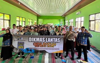 Satlantas Polres Blitar Ajak Siswa Jadi Pelopor Keselamatan Lewat Sosialisasi Ops Patuh Semeru 2025