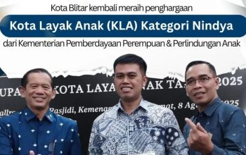 Blitar Pertahankan Predikat Nindya, Mas Ibin Terima Penghargaan KLA 2025