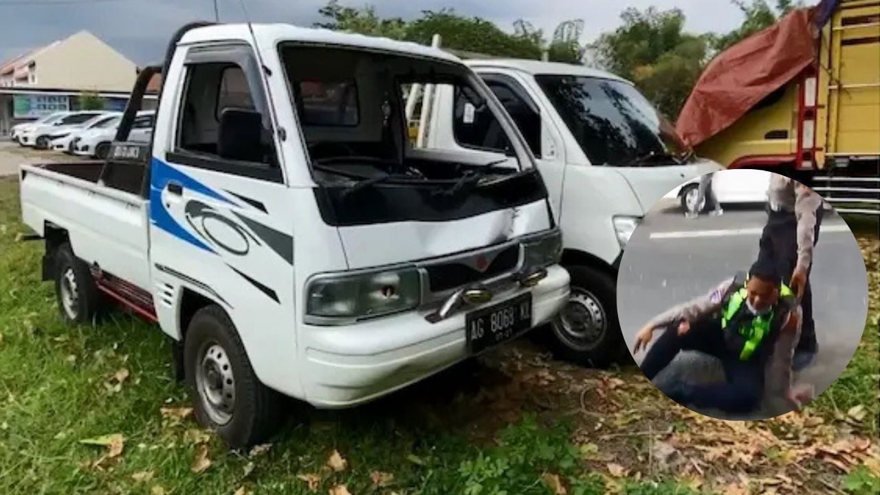Remaja di Blitar Tabrak Anggota Polisi Saat Operasi Lalu Lintas